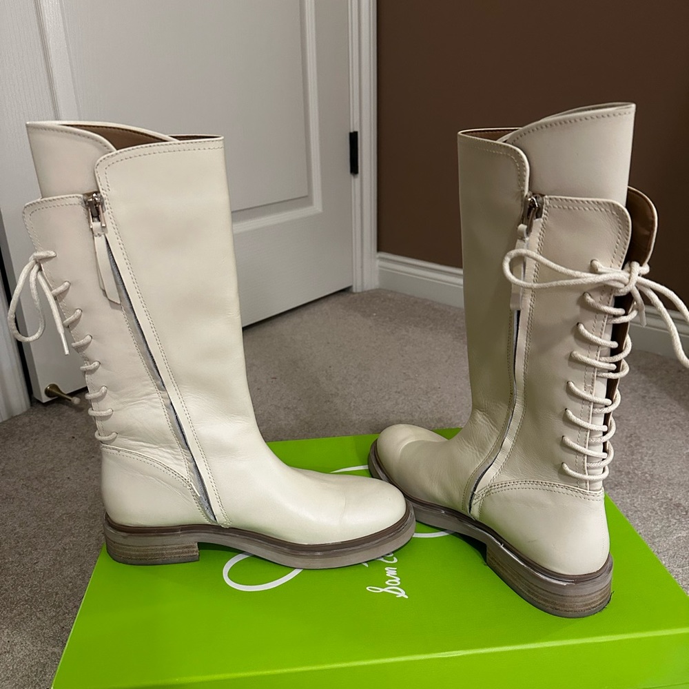 Sam Edelman Franka genuine, leather boots size 7.5 NWT wore 1x